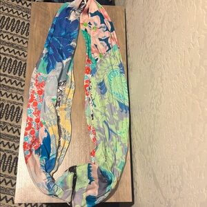 Anthropologie Multicolor floral/pattern light weight Scarf